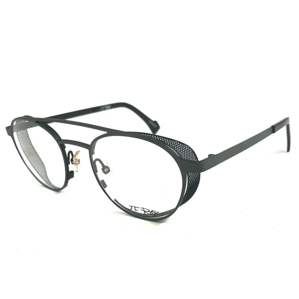 J.F Rey Eyeglasses Frames JF2627 4500 Dark Khaki Black Brown Shields 48-20-144